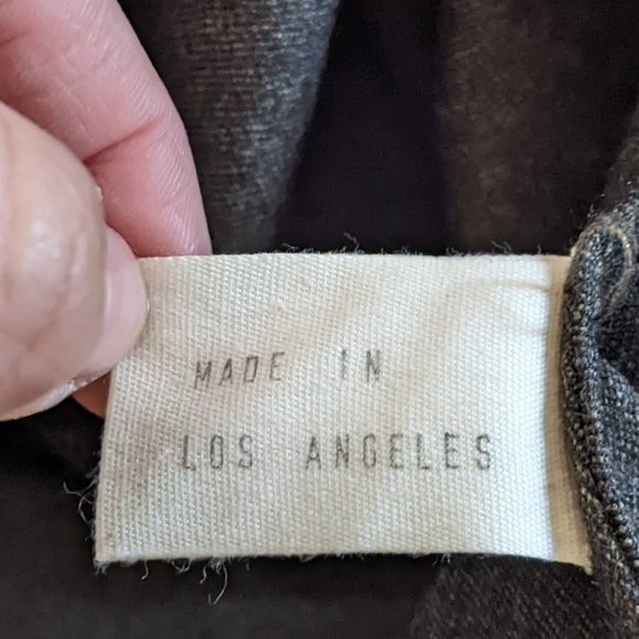 Hazel Brown Wool Skirt Button Waist Maxi Army Green Sz 3 - Picture 9 of 10